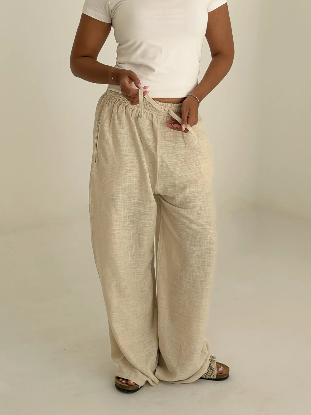 Linen Pants in beige
