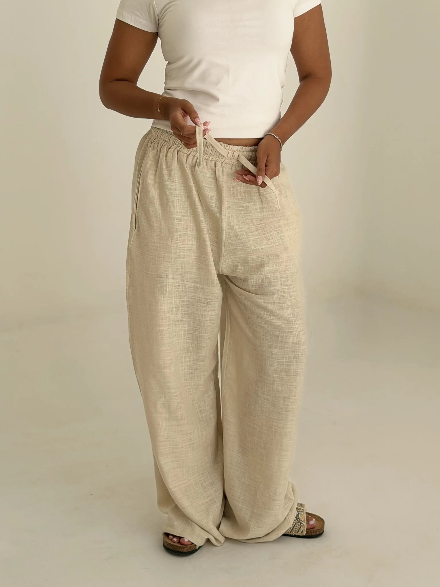 Linen Pants in beige